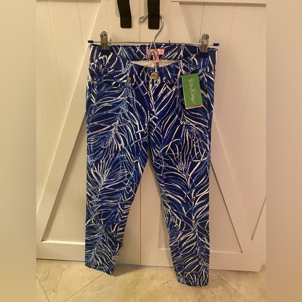 Lilly Pulitzer South Ocean skinny crop 👖